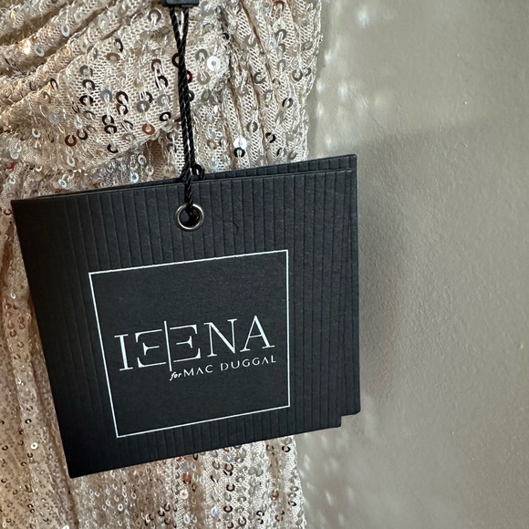 Ieena for MAC DUGGAL sequined drop shoulder gown - Picture 6 of 8